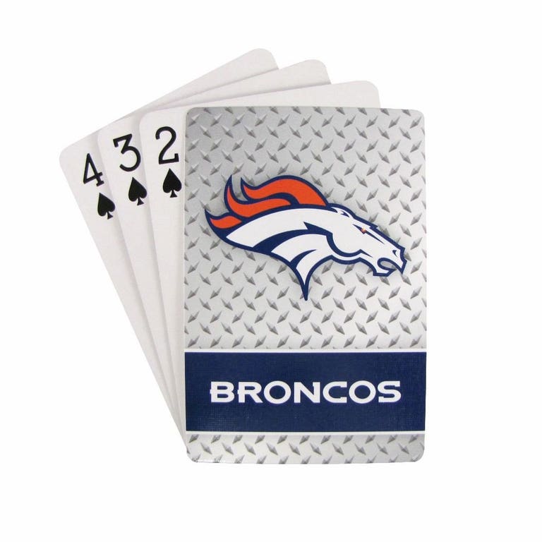 Denver Broncos Diamond Plate Playing Cards