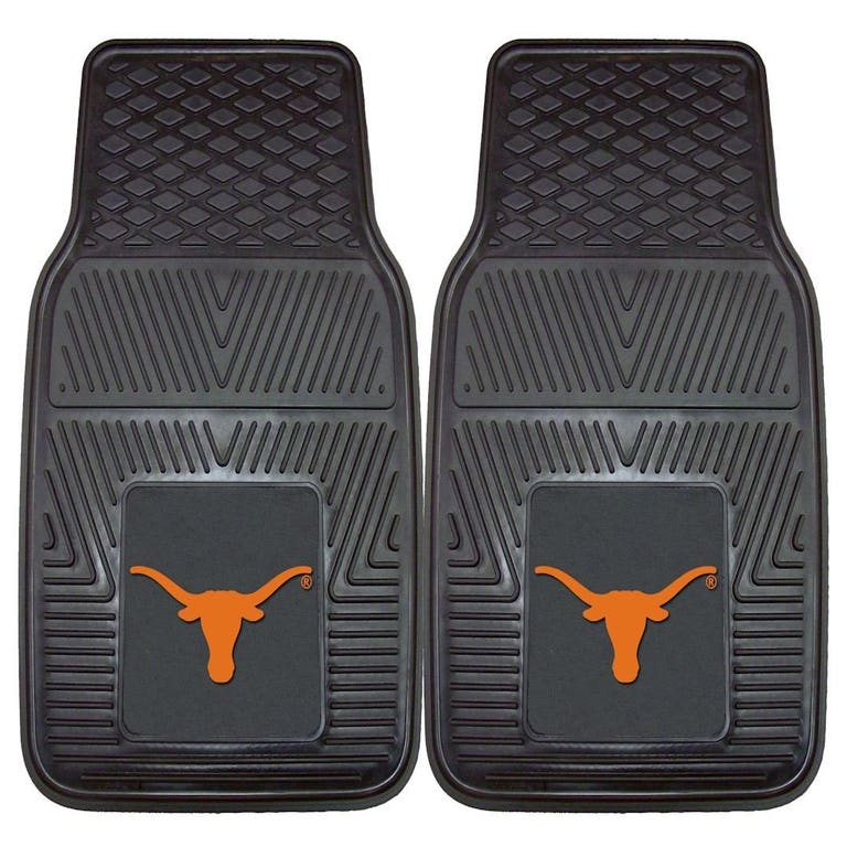 Texas Longhorns Heavy Duty 2-Piece Vinyl Car Mats
