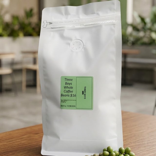 16oz Three Boys Whole Coffee Beans