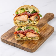 Salmon Katsu Po'Boy