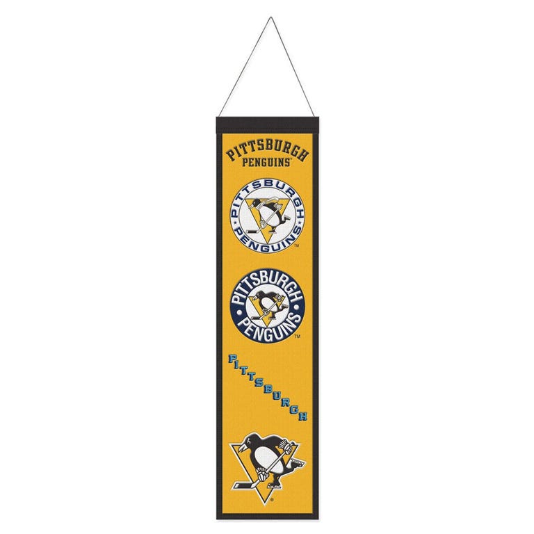 Pittsburgh Penguins Wool Evolution Banner 8x32"