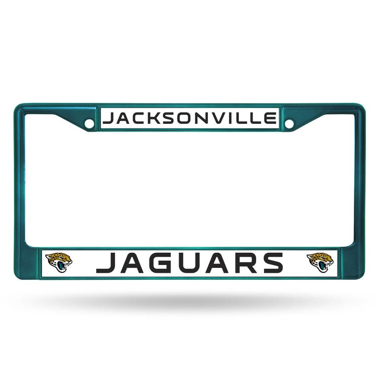 Jacksonville Jaguars Metal License Plate Frame - Aqua