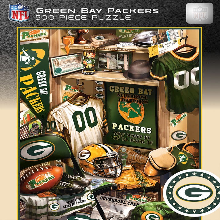 Green Bay Packers Iconic Lockeroom Puzzle 500ct