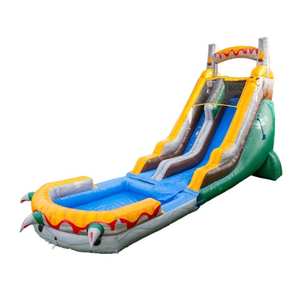 18 ft Dinosaur waterslide rental in Katy Texas