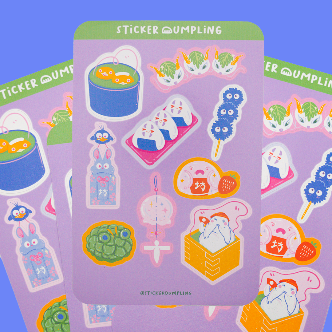 Ghibli Matcha Sticker Sheet