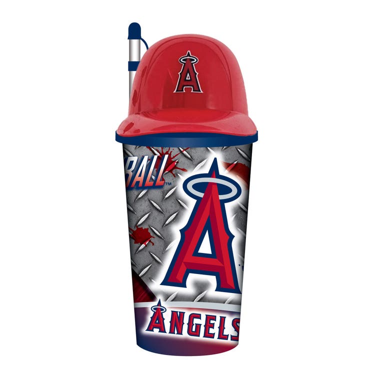 Los Angeles Angels Helmet Cup with Straw 32oz
