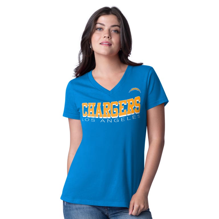 Los Angeles Chargers Ladies Powder Blue Downtown g-III Shirt