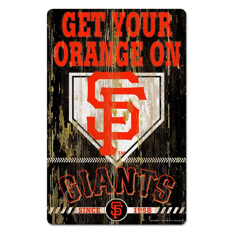 San Francisco Giants Wood Slogan Sign 11x17"