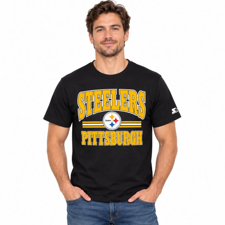 Pittsburgh Steelers Black Starter Endzone Shirt