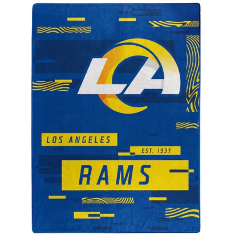 Los Angeles Rams Digitized Oversized Royal Plush Blanket 60x80"