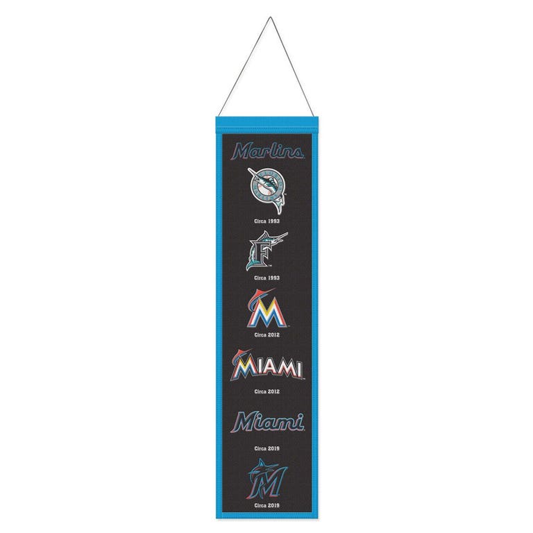 Miami Marlins Wool Evolution Banner 8x32"