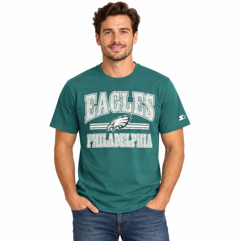 Philadelphia Eagles Green Starter Endzone Shirt