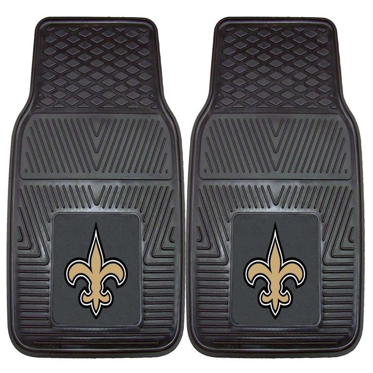 New Orleans Saints Heavy Duty 2 Piece Vinyl Car Mats