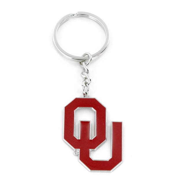 Oklahoma Sooners Metal Keychain
