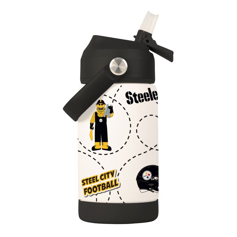 Pittsburgh Steelers Kids Stainless Steel Mascot Bottle 12oz