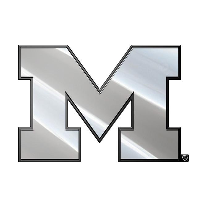 Michigan Wolverines Premium Metal Auto Emblem