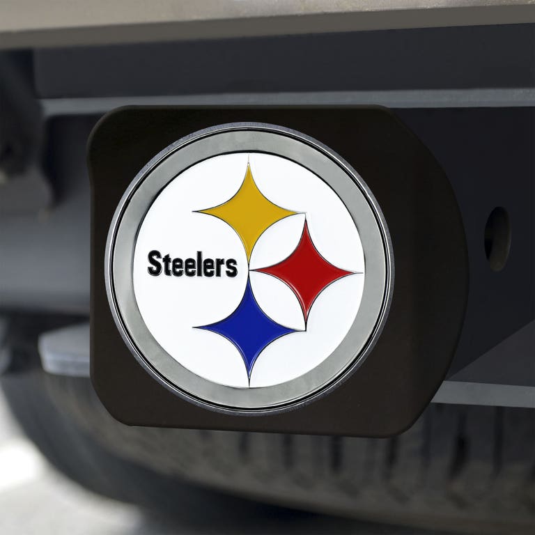 Pittsburgh Steelers Black Chrome Hitch Cover