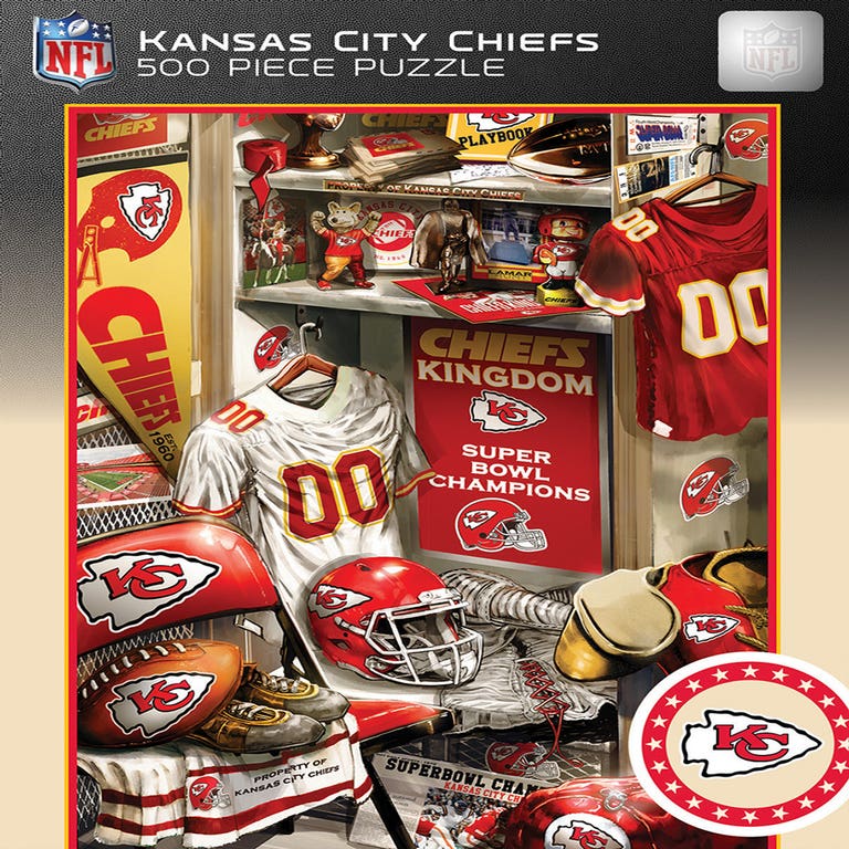 Kansas City Chiefs Lockeroom Puzzle 500 Piece