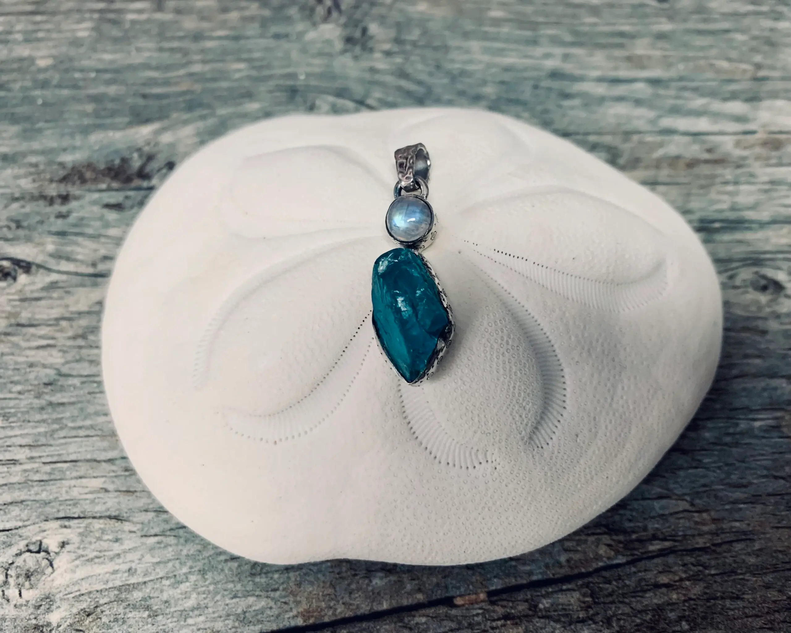 Moonstone & Apatite Soul Pendant