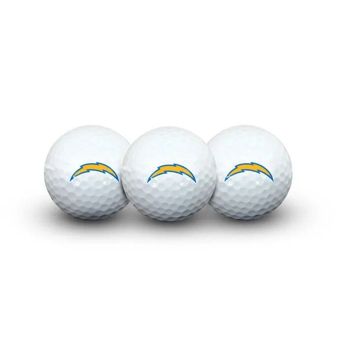 Los Angeles Chargers Golf Balls 3 Pack