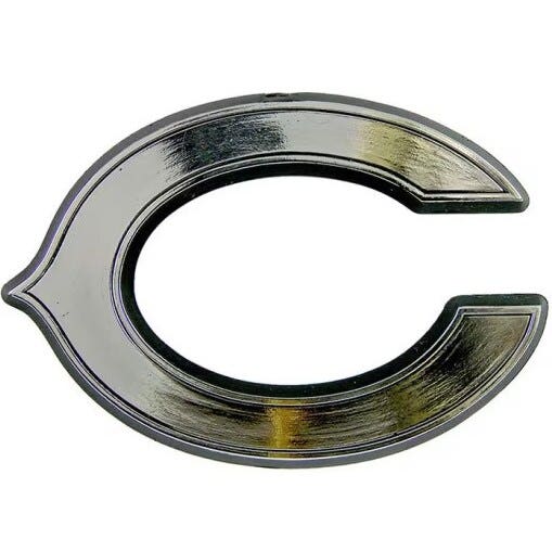 Chicago Bears Silver Auto Emblem