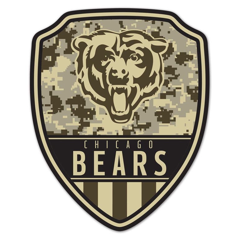 Chicago Bears Wood Shield Shaped Sign - 11x14"
