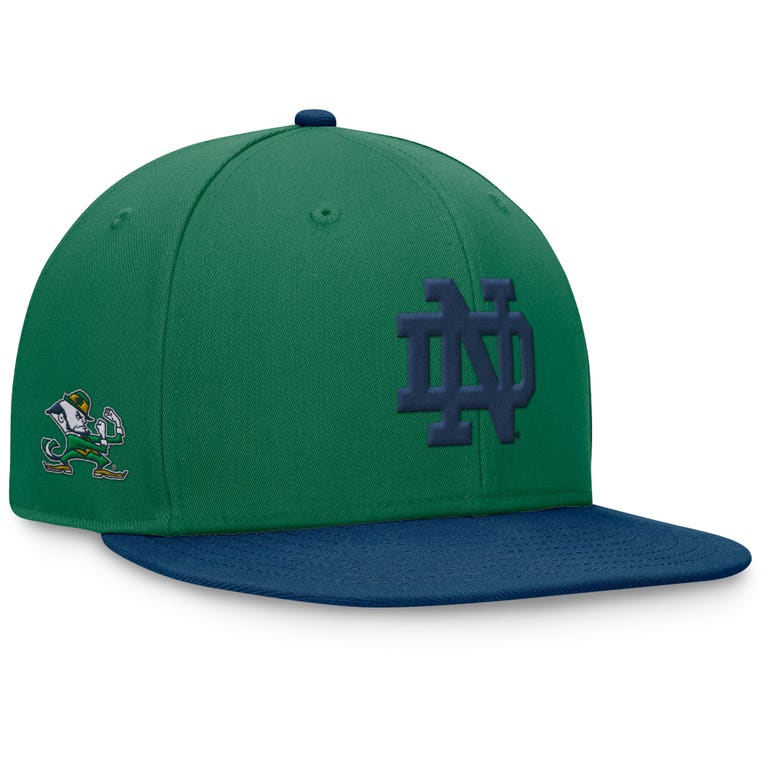 Notre Dame Green/Navy Rally Top of the World Fitted Hat