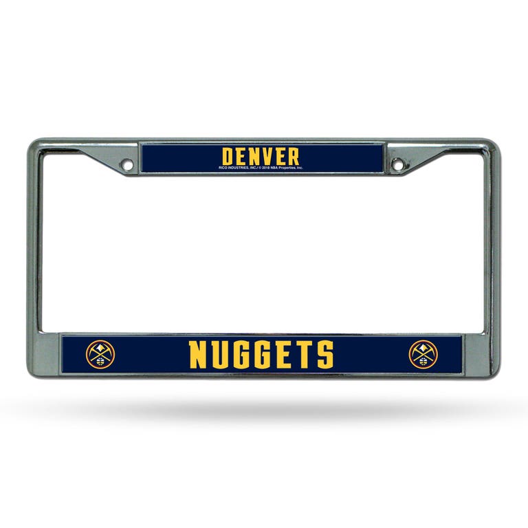 Denver Nuggets Chrome License Plate Frame