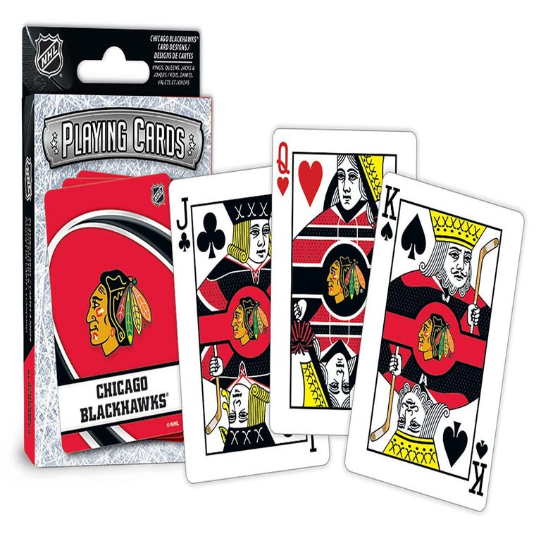 Chicago Blackhawks Logo Playing Cards