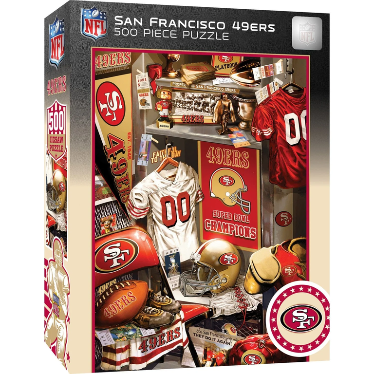 San Francisco 49ers Iconic Lockeroom Puzzle 500ct