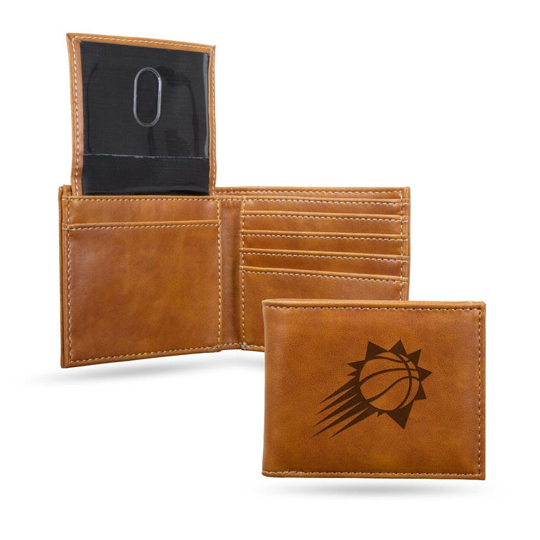 Phoenix Suns Laser Engraved Billfold Leather Wallet