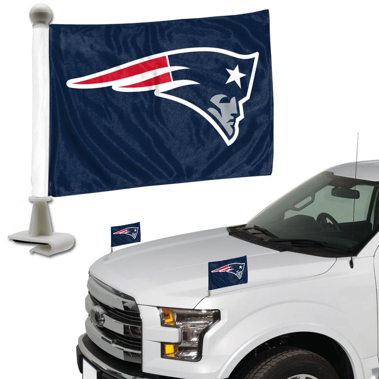 New England Patriots Ambassador Car Flags Set