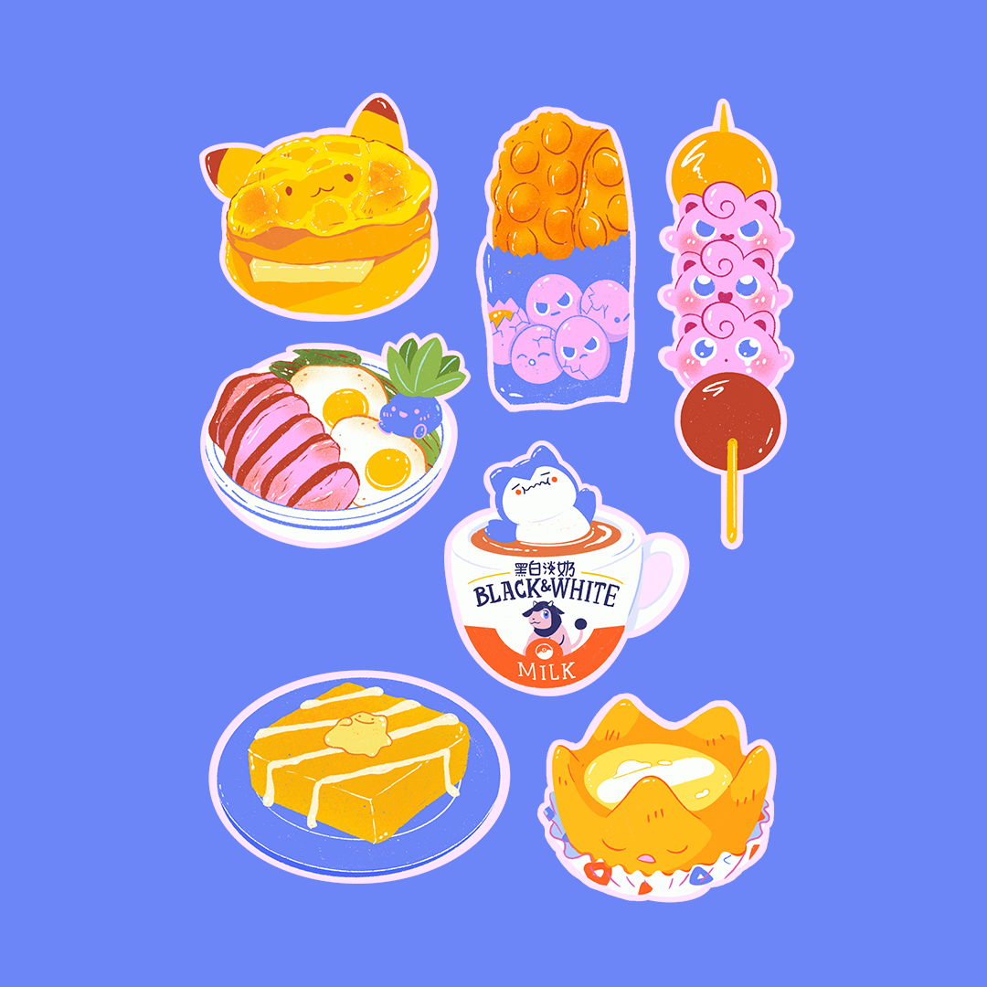 Cha Chaan Teng Sticker Sheet