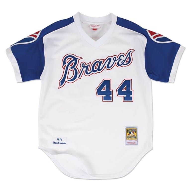 Atlanta Braves Hank Aaron Authentic 1974 Mitchell and Ness Jersey