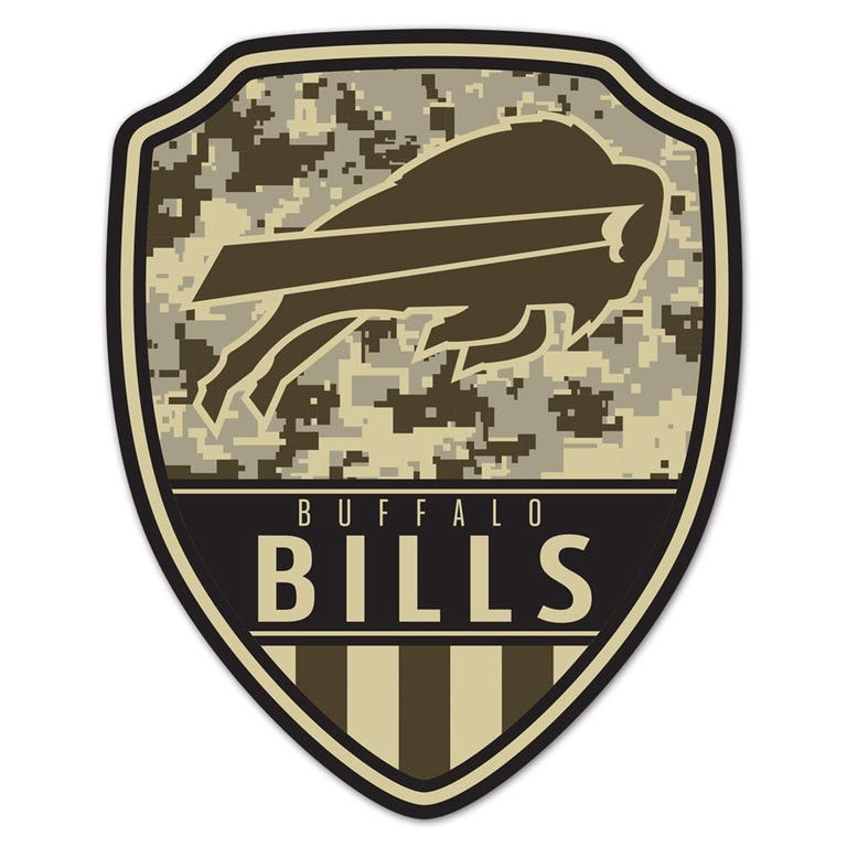 Buffalo Bills Wood Shield Shaped Sign - 11x14"