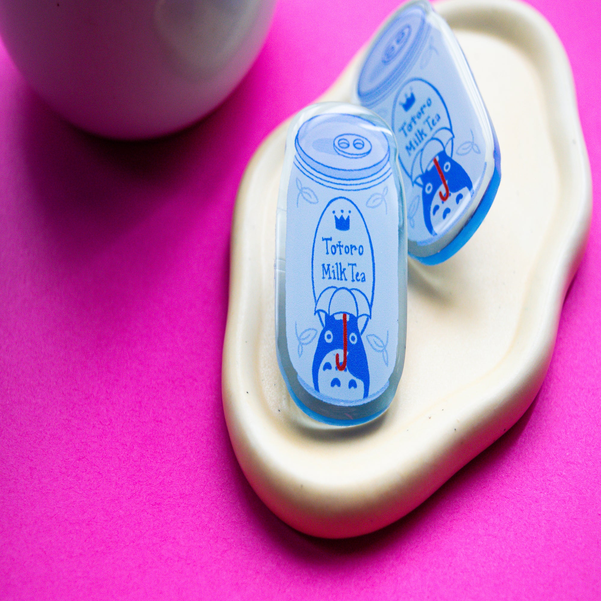 P4. Totoro Milk Tea Pin