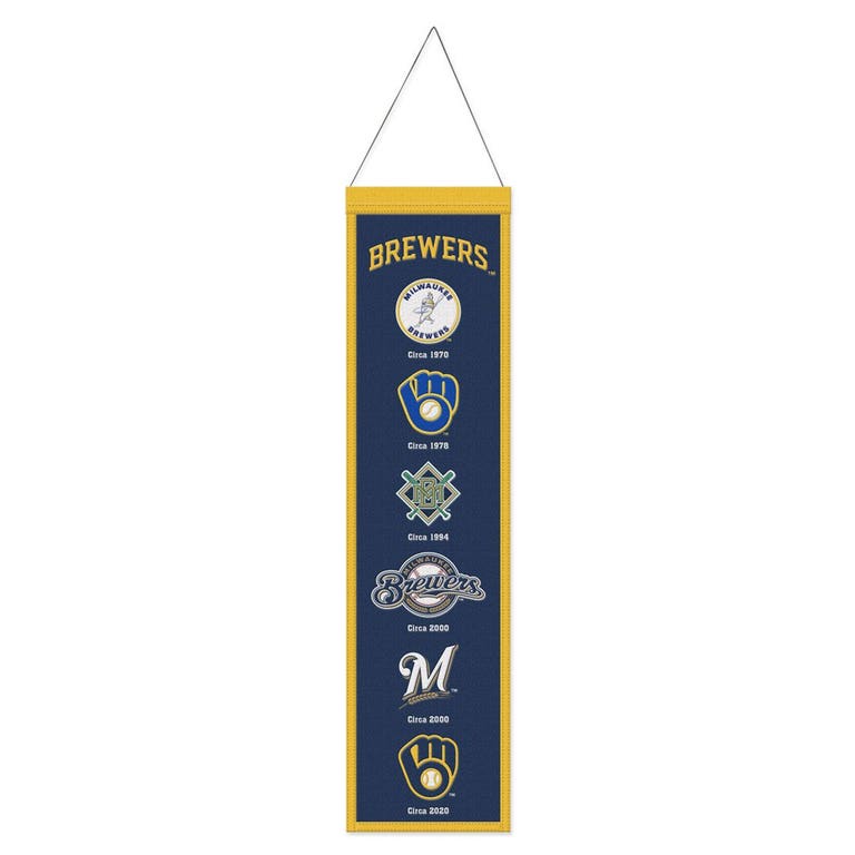Milwaukee Brewers Wool Evolution Banner 8x32"