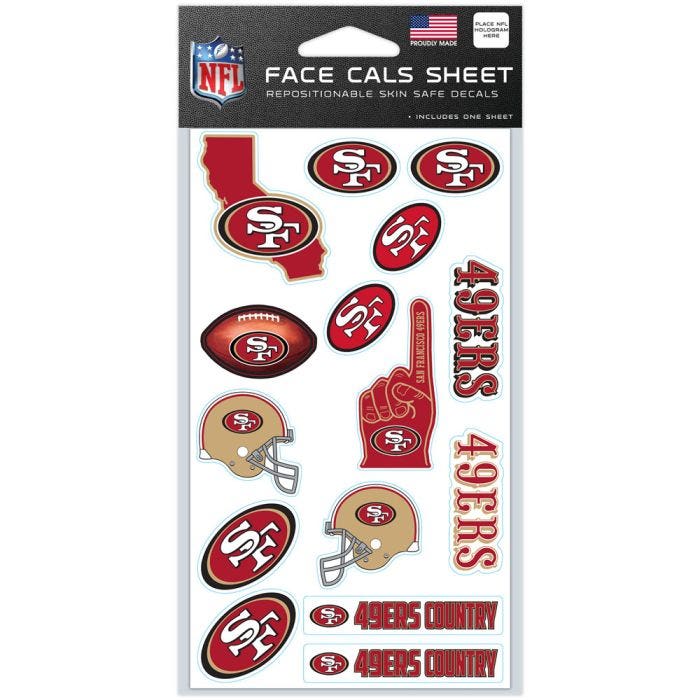 San Francisco 49ers Face Cals Sheet