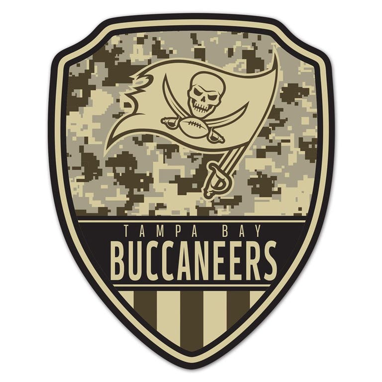 Tampa Bay Buccaneers Wood Shield Shaped Sign - 11x14"