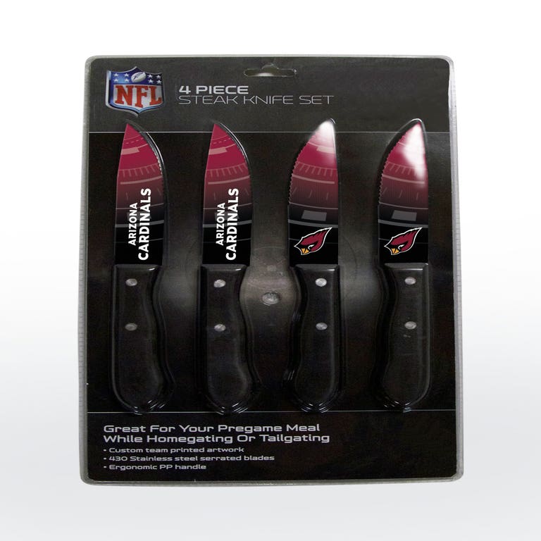 Arizona Cardinals Steak Knife 4 Pack Set