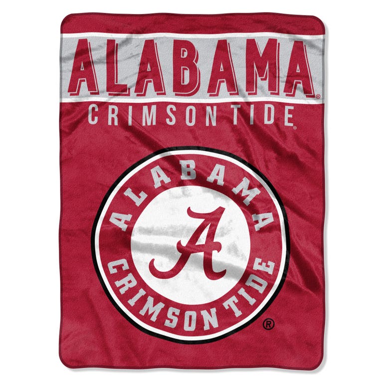 Alabama Crimson Tide Raschel Basic Design Blanket 60x80"