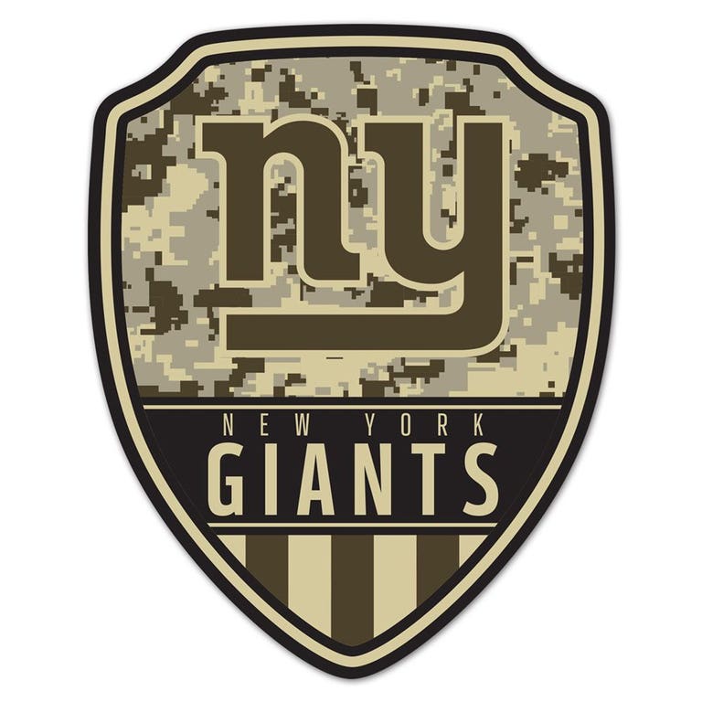 New York Giants Wood Shield Shaped Sign - 11x14"