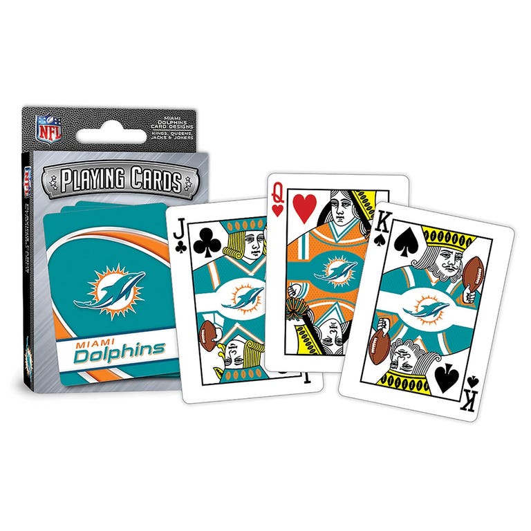 Miami Dolphins Logo Playing Cards