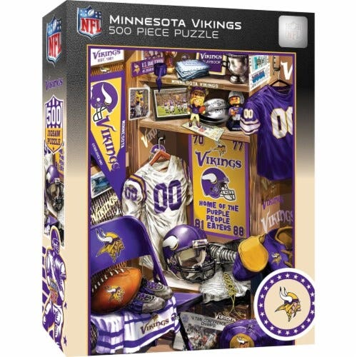 Minnesota Vikings Iconic Lockeroom Puzzle 500ct
