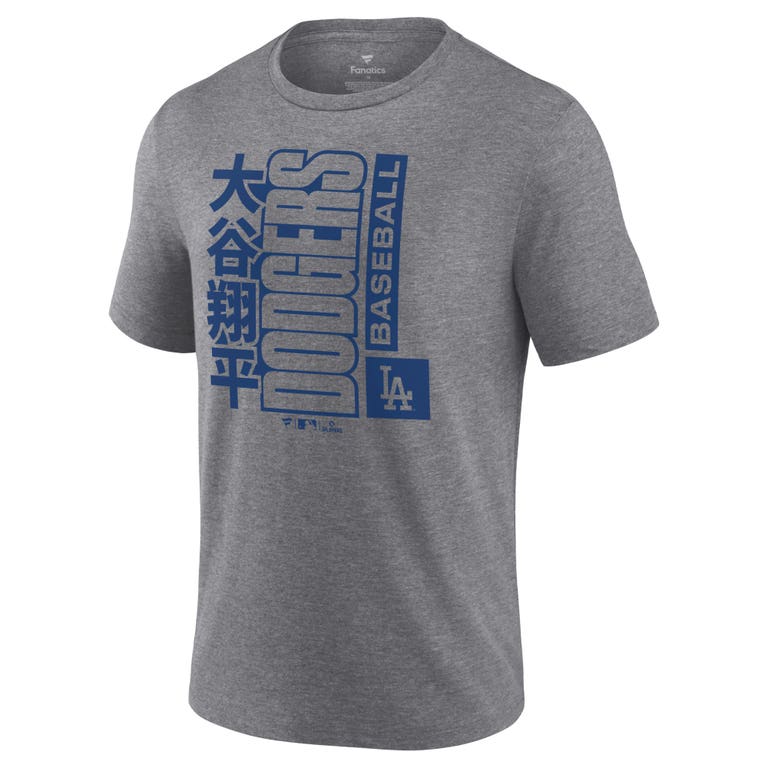 Los Angeles Dodgers Shohei Ohtani Grey Vertical Kanji Shirt