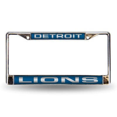 Detroit Lions Laser Chrome License Plate Frame