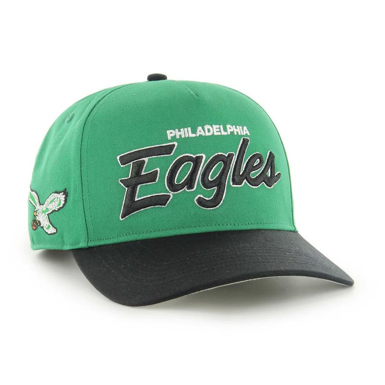 Philadelphia Eagles Historic Kelly Green '47Brand Crosstown Snapback Hat