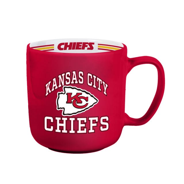 Kansas City Chiefs Team Stripe Design Coffee Mug 15oz