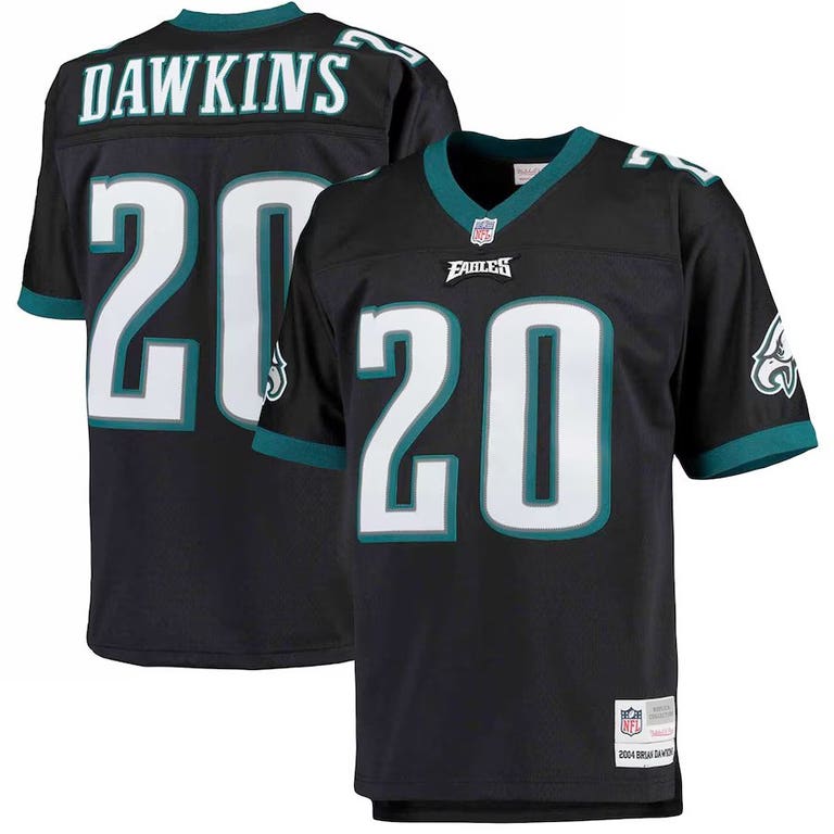 Philadelphia Eagles 2003 Brian Dawkins #20 Black Alternate Mitchell and Ness Jersey