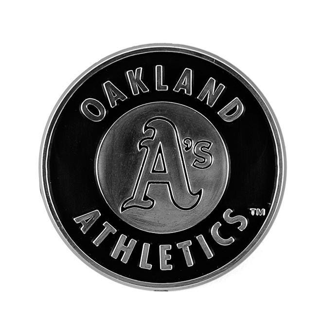 Oakland Athletics Silver Auto Emblem
